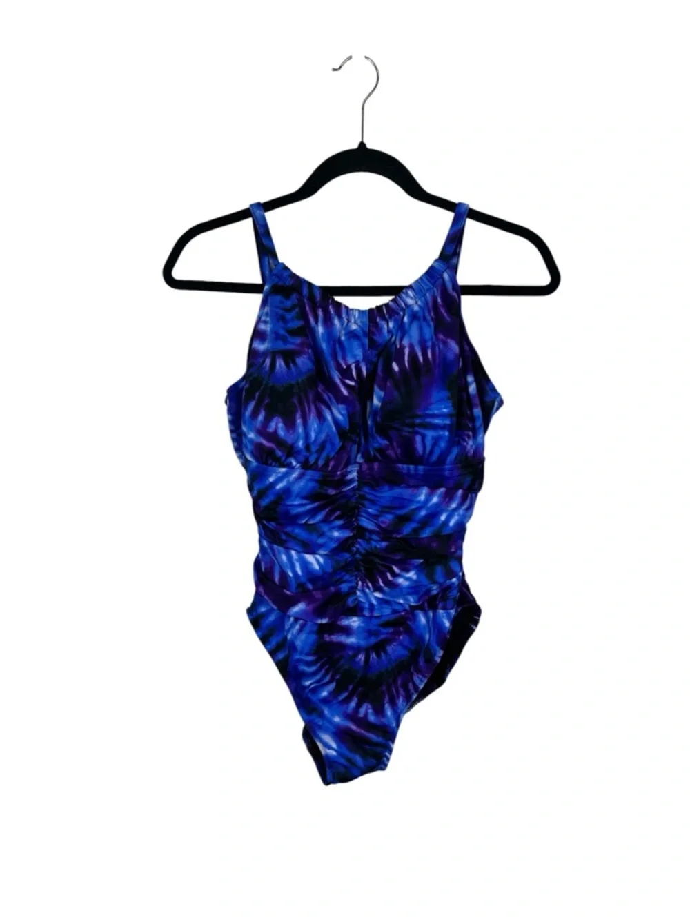 MagicSuit Katrina Purple Blue Tie Dye one Piece Swimsuit Tummy Control 12 NWT